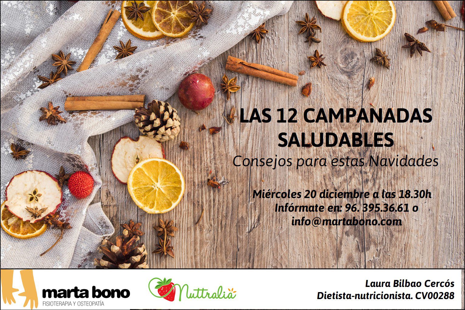 Charla Dietética y Nutrición. Navidad